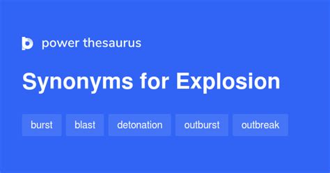 thesaurus explosive|explosion other term.